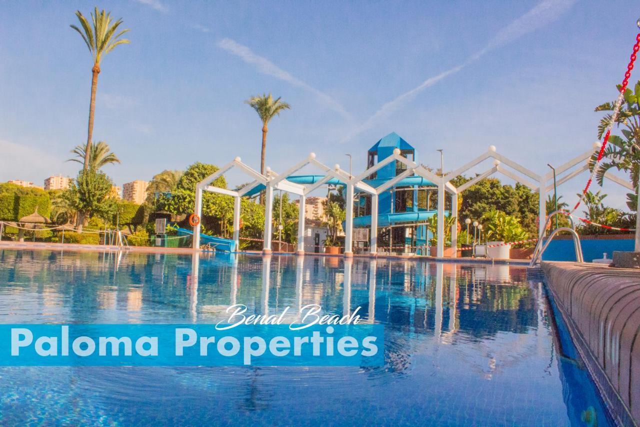 Benal Beach Suite Ii, Estudio Con Parque Acuatico Y Vistas Al Mar. Benalmadena Bagian luar foto